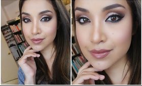 How to: Soft Brown Smoky Eyes with Liner (Full Face Glam) | Dulce Candy