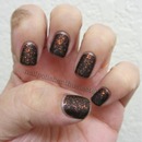 China Glaze Foutune Teller with a matte top coat