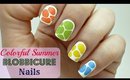 Easy Colorful Summer Blobbicure Nail Art! *no tools needed*