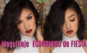 Productos ECONOMICOS maquillaje de NAVIDAD/ Holiday makeup tutorial | auroramakeup