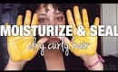 How I MOISTURIZE & SEAL DRY HIGH POROSITY Curly Hair | daytime routine | MelissaQ