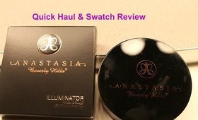 Quick New Anastasia Highlighter Haul & Swatch