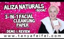 Aliza Naturals 3-in-1 Facial Cleansing Paper #BOOM! | Demo & Review | Tanya Feifel-Rhodes
