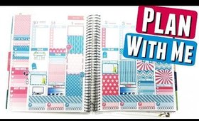PWM: JUNE KIT Color Match Plan With Me | Erin Condren Life Planner Vertical Layout Weekly Spread #50