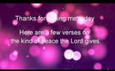 Devotional Diva  - Bible Verses on Peace