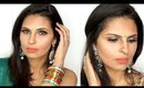 Indian Party/Wedding/Reception/Sangeet Makeup Tutorial | Teal and Orange Eyeshadow | Manisha Moments