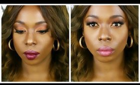 Copper Glitter Holiday Makeup Tutorial