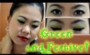 Green and Festive Holiday Makeup Look - thelatebloomer11