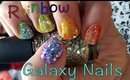 Rainbow Gradient Galaxy Nails