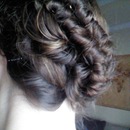 fishtail braid pinned