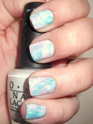 Fly and Pink Friday watercolor nails @ http://polishmeplease.wordpress.com