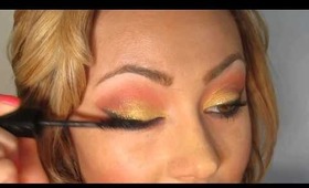 Hawaiian Sunset Smokey Eyes Makeup Tutorial