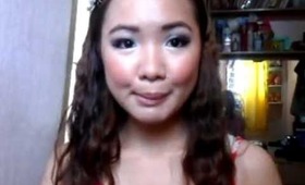 silver wedding make up look.