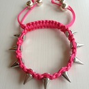 Pink spike bracelet