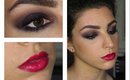 Blackened Purple Smokey Eyes & Bold Pink Lips | Makeup Tutorial ♥