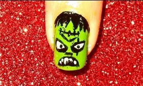 Halloween Frankensteine nailart.... :-)