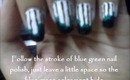 My sister's dress inspired nail art