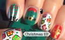 Christmas Elf Present Nails by The Crafty Ninja