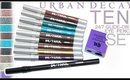 Review & Swatches: URBAN DECAY Ten 24/7 Glide-On Eye Pencil Set