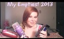 My Empties! 2013