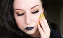 LOOK: WITCHY GOLD/GREEN EYE WITH NAVY BLUE LIPS