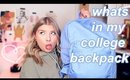 What's In My College Backpack 2019 + mini back to school haul