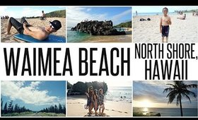 Waimea Beach (North Shore, Hawaii) + Macky's Shrimp Truck | Vlog