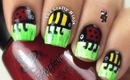 Bumble Bee and Ladybug Nails by The Crafty Ninja