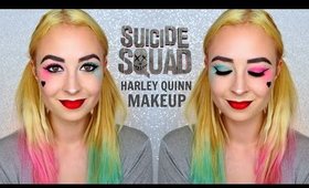 Harley Quinn Suicide Squat Makeup Tutorial // 2016