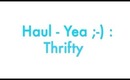 Haul Yea : Thrifty