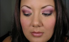 Ecchymosis (pink/purple/magenta eyeshadow - dollar store brands)