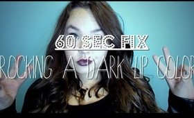 60 SECOND FIX ❁ How to Rock a Dark Lip Color | JennaNicole22xo