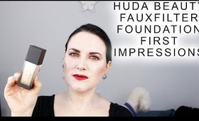 Huda Beauty FauxFilter Foundation - First Impressions of Milkshake on Pale Skin @phyrra