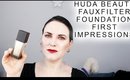 Huda Beauty FauxFilter Foundation - First Impressions of Milkshake on Pale Skin @phyrra