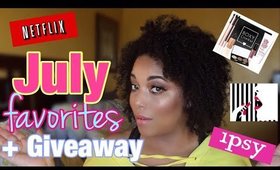 JULY FAVORITES 2017 + GIVEAWAY | NATURAL HAIR MAKEUP NETFLIX BEAUTY BOXES | MelissaQ