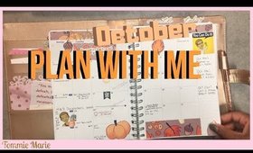 October 2018 Plan with Me | Monthly Planner Spread & Week 1| TommieMarie