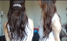 Prom | Double Braided Half Updo