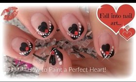 Easy Valentine's Day Nails | How to Paint a Perfect Heart ♥