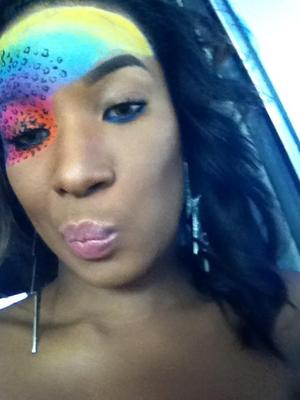 This is a look that I created to wear to Sf pride. I wanted to have fun while still supporting the cause.