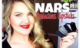 ★NARS AUDACIOUS LIPSTICKS | LIP SWATCHES + REVIEW★