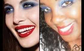 BLUE, BOLD, and BEAUTIFUL! (inspired by a Sephora Holiday Look)