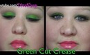 Green Cut Crease Look