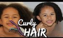 KIDS CURLY HAIR ROUTINE | EASY DETANGLING