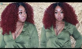 Outre 3B Ringlets Lace Front Red Curly Wig Review 🎄 HOLIDAY VIBES  ☆ SamoreLoveTV🇲🇸🔥