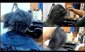 SILK PRESS ON NATURAL HAIR!!!