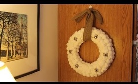 Wintery Snow Wreath Tutorial