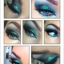 Green glitter eye 