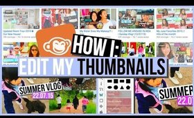 How I: Edit My Youtube Thumbnails // Free Editing Software