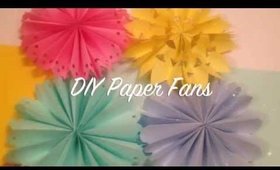 DIY Paper Fan Decorations/ Wedding & Party Decor ideas