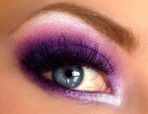 Beautiful makeup purple 